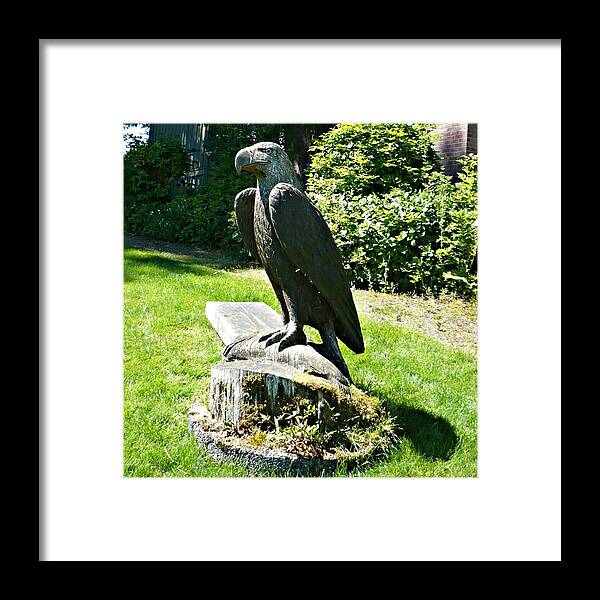 Eagle Framed Print featuring the photograph Eagle Totem by 'REA' Gallery