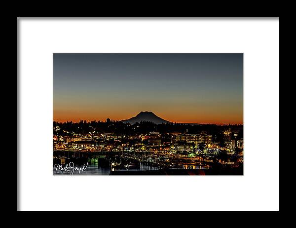 Sunrise Framed Print featuring the photograph Early Morning in Olympia by Mark Joseph