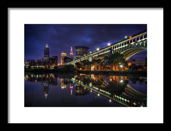Alep Framed Print featuring the photograph Early Morning Riverside in Cleveland by At Lands End Photography