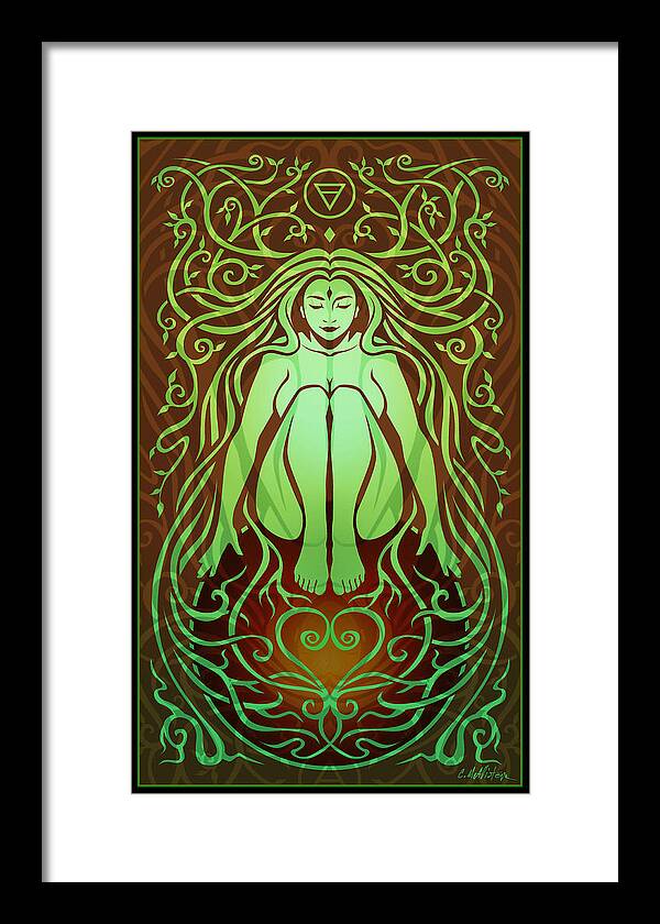 Goddess Framed Print featuring the digital art Earth Spirit by Cristina McAllister