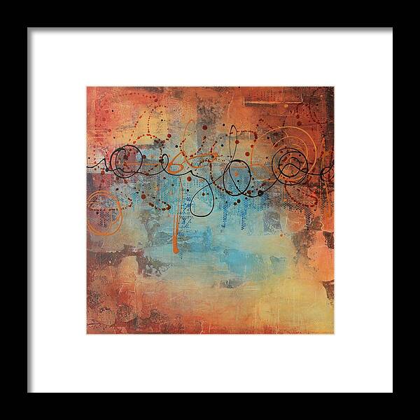 Acrylic Framed Print featuring the painting Ease by Brenda O'Quin