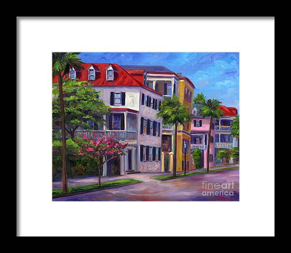 Charleston Framed Print featuring the painting East Bay - Charleston by Jeff Pittman