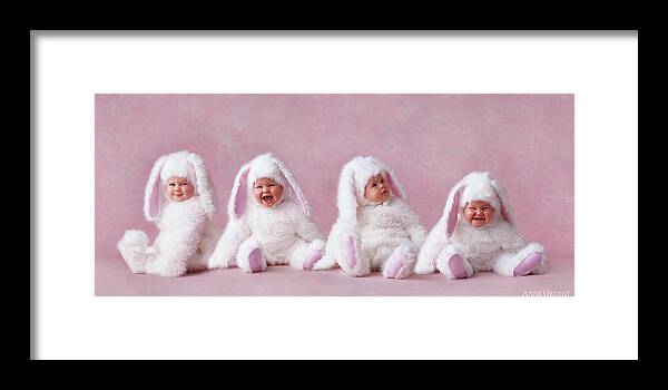 Bunny Framed Print featuring the photograph Easter Bunnies by Anne Geddes