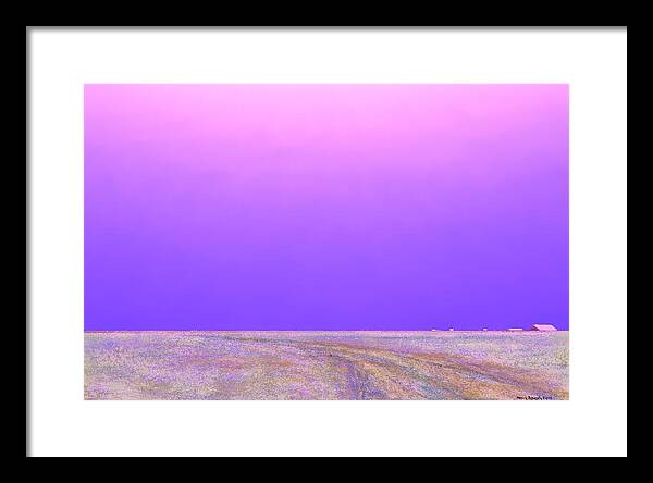 Sunset Framed Print featuring the digital art Eastern Horizon by Kerry Beverly