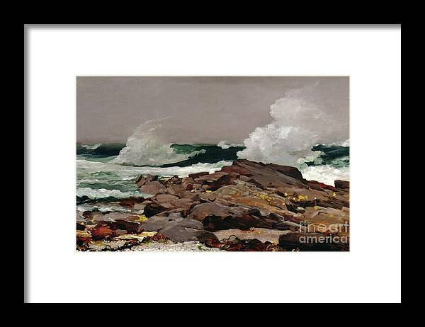 Winslow Homer Framed Print featuring the painting Eastern Point by Winslow Homer