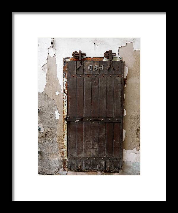 Richard Reeve Framed Print featuring the photograph Eastern State Penitentiary - Devil's Door by Richard Reeve