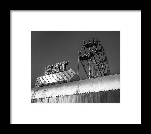 Black And White Framed Print featuring the photograph Eat by James Barber