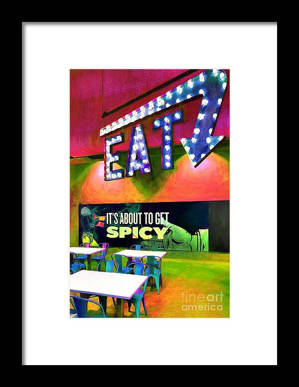 Mel Steinhauer Framed Print featuring the photograph Eat Spicy Food by Mel Steinhauer