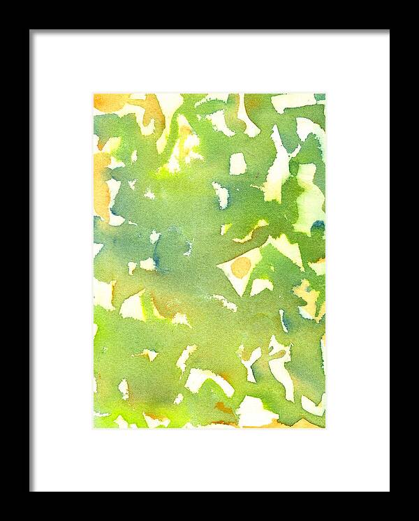 Green Framed Print featuring the painting Eat Your Greens by Marcy Brennan