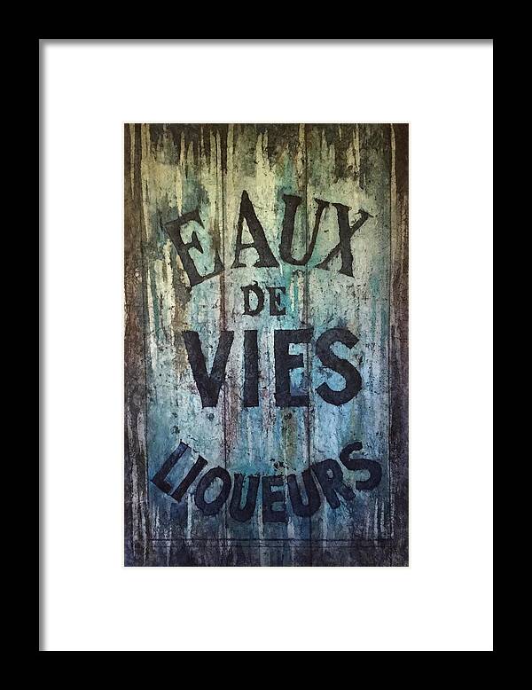 Water Of Life Framed Print featuring the painting Eaux de Vies by Diane Fujimoto