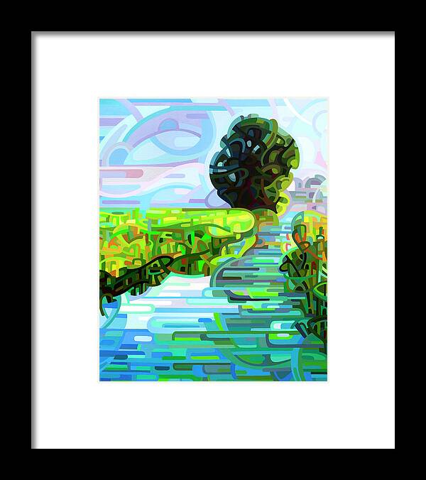 Dawn Framed Print featuring the painting Ebb and Flow - coppped by Mandy Budan