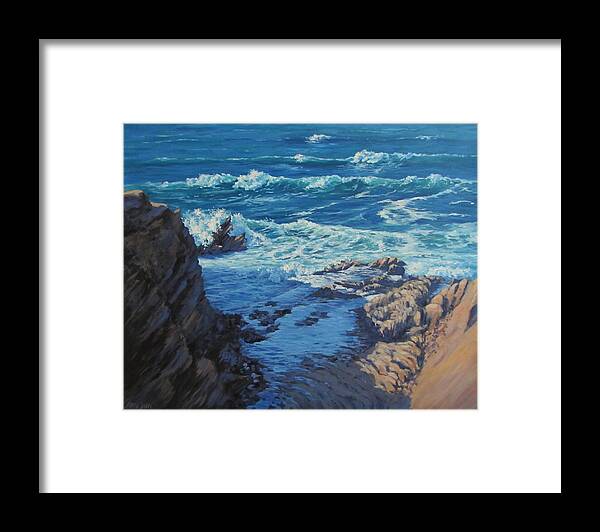 Sea Framed Print featuring the painting Ebb and Flow by Karen Ilari