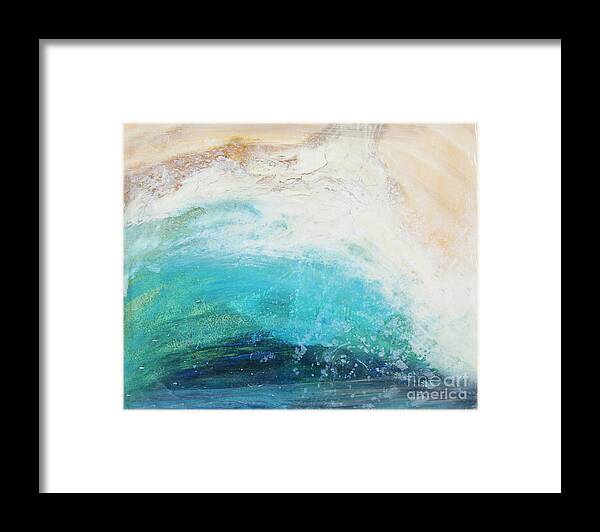Shore Framed Print featuring the painting Ebb and Flow by Shelley Myers