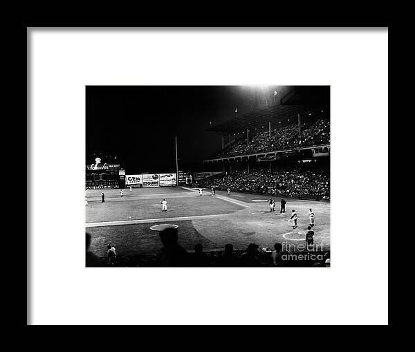 1957 Framed Print featuring the photograph Ebbets Field, 1957 by Granger