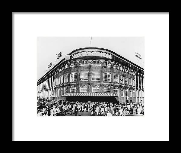 Historic Framed Print featuring the photograph Ebbets Field, Brooklyn, Nyc by Photo Researchers