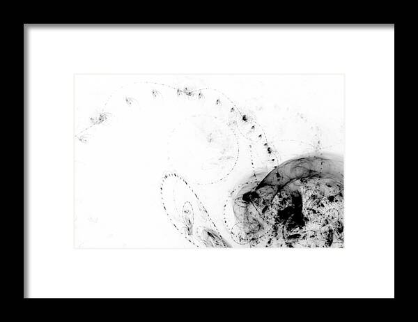 Abstract Framed Print featuring the digital art Echo 4 by Scott Norris