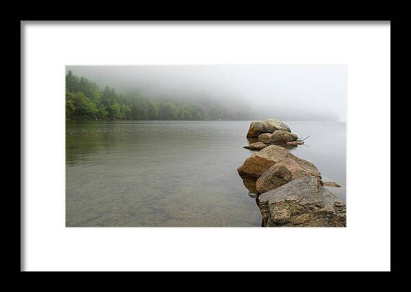 Rocks Framed Print featuring the photograph Into the Mist by Holly Ross