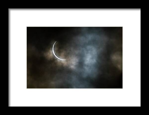 Eclipse Framed Print featuring the photograph Eclipsed Crescent iii by Ryan Heffron