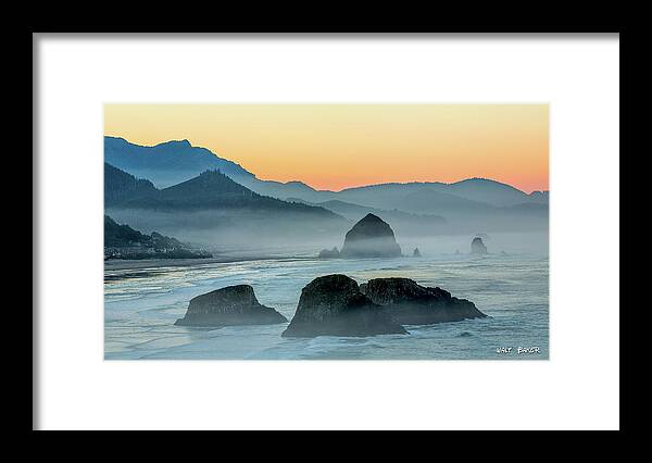 Ecola State Park Framed Print featuring the photograph Ecola State Park by Walt Baker