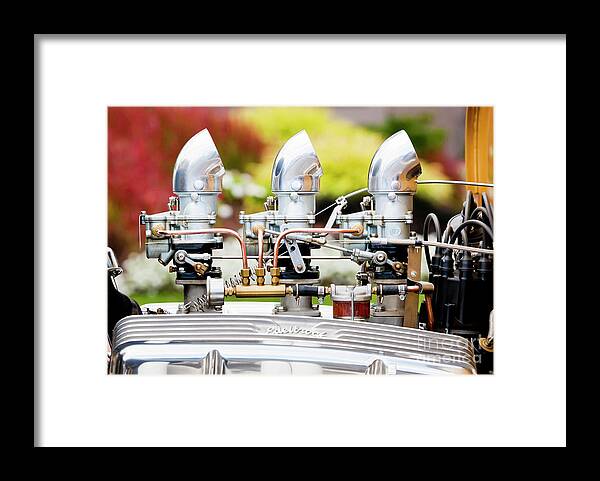 Edelbrock Framed Print featuring the photograph Edelbrock side view by Chris Dutton