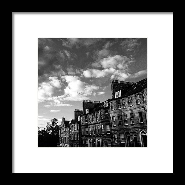 Edinburgh Framed Print featuring the photograph #edinburgh #evening #sundown by Vikas Chandra