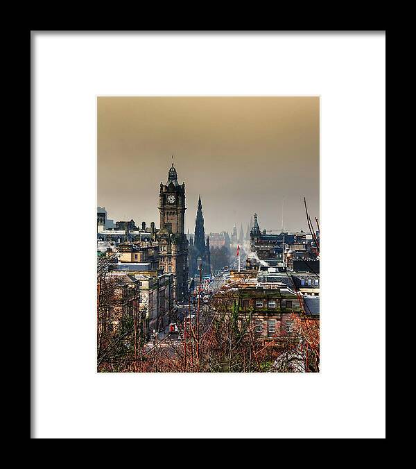 Edinburgh Framed Print featuring the photograph Edinburgh On A Misty Morning by Jeff Townsend