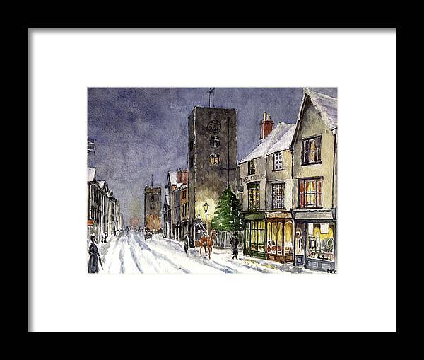 Abbey Framed Print featuring the painting Edwardian Oxford by Mike Lester
