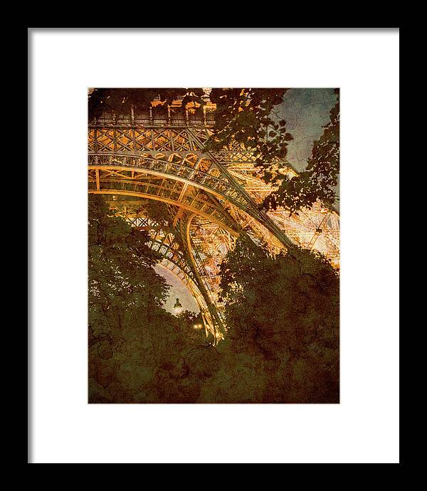 Paris Framed Print featuring the photograph Paris, France - Eiffel Oldplate II by Mark Forte