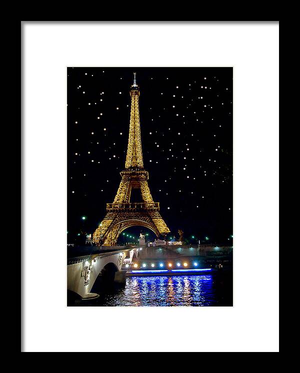 Eiffel Tower Framed Print featuring the photograph Eiffel Tower by Harry Spitz