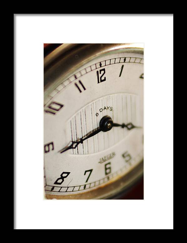 Clock Framed Print featuring the photograph Eight Days A Week Clock by Jill Reger