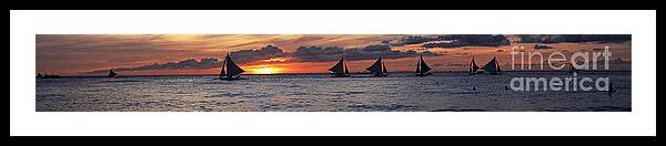 Asia Framed Print featuring the photograph Eight Sailer by Joerg Lingnau