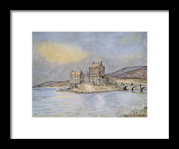 Scotland Framed Print featuring the painting Eilean Donan Castle by Yvonne Johnstone