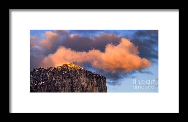 El Capitan Framed Print featuring the photograph El Cap Glow by Anthony Michael Bonafede