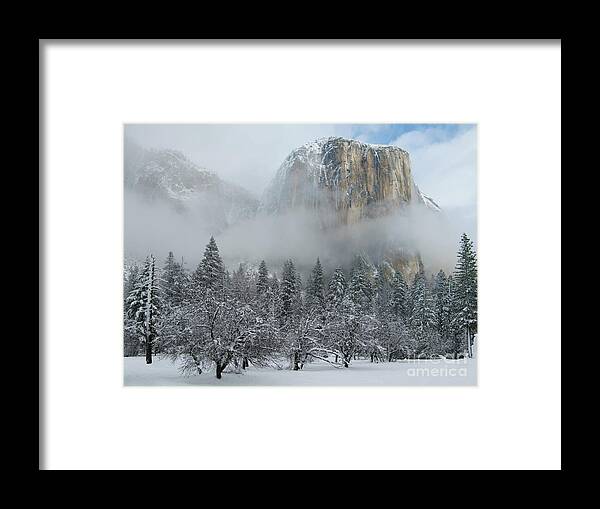 Landscape Framed Print featuring the photograph El Capitan Majesty - Yosemite NP by Sandra Bronstein