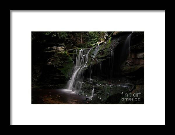 The Elakala Falls Framed Print featuring the photograph Elakala Falls are a series of four waterfalls by Dan Friend