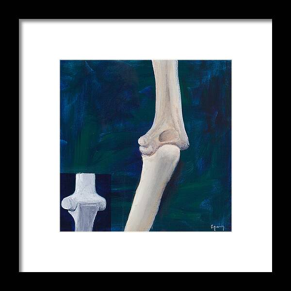Bones Framed Print featuring the painting Elbow and Function by Sara Young