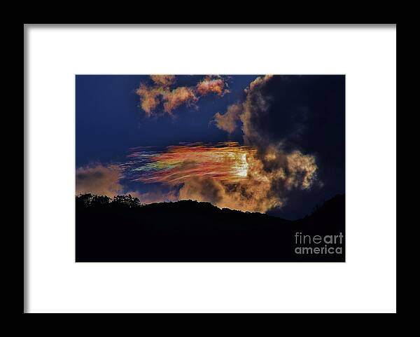 Clouds Framed Print featuring the photograph Electric Rainbow by Craig Wood