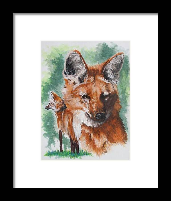 Canine Framed Print featuring the mixed media Elegant by Barbara Keith