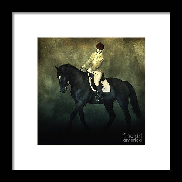 Horse Framed Print featuring the photograph Elegant Horse Rider by Dimitar Hristov