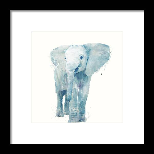 Elephant Framed Print featuring the painting Elephant by Amy Hamilton