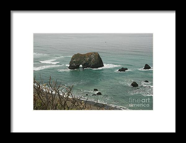 Ocean Framed Print featuring the photograph Elephant rock by Sheila Ping