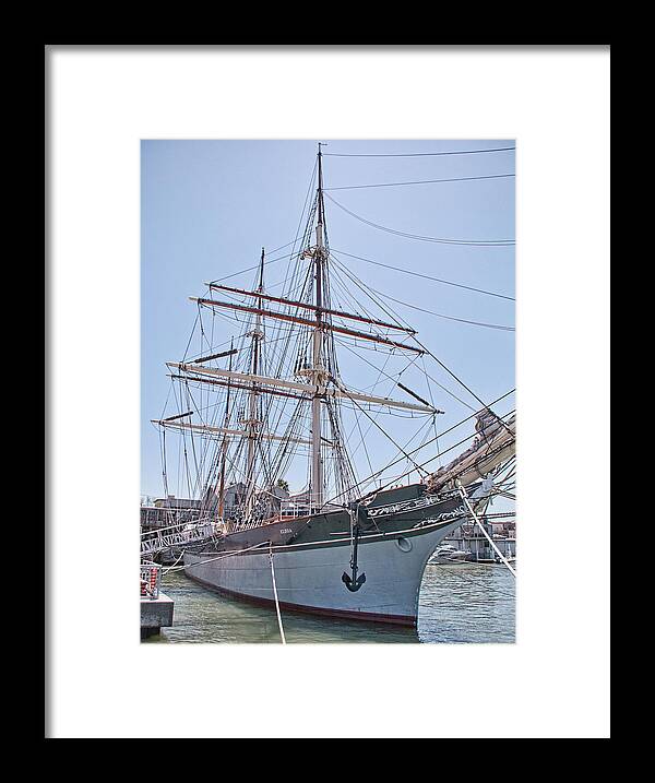 Galveston Framed Print featuring the photograph Elissa - Galveston, TX by John Black