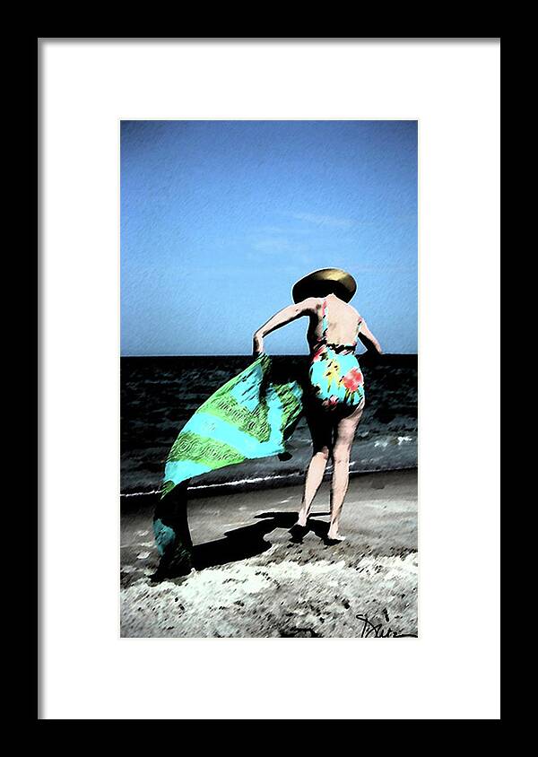 Beach Framed Print featuring the photograph Ellen by Peggy Dietz
