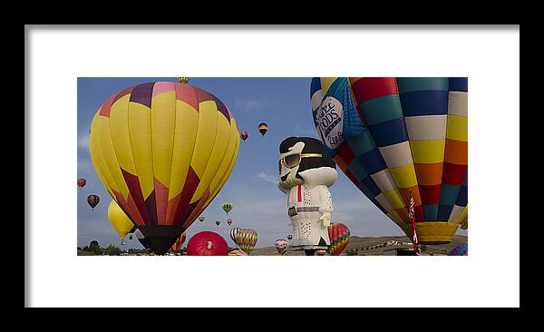 Elvis Framed Print featuring the photograph Elvis at Reno Balloon Race by Rick Mosher