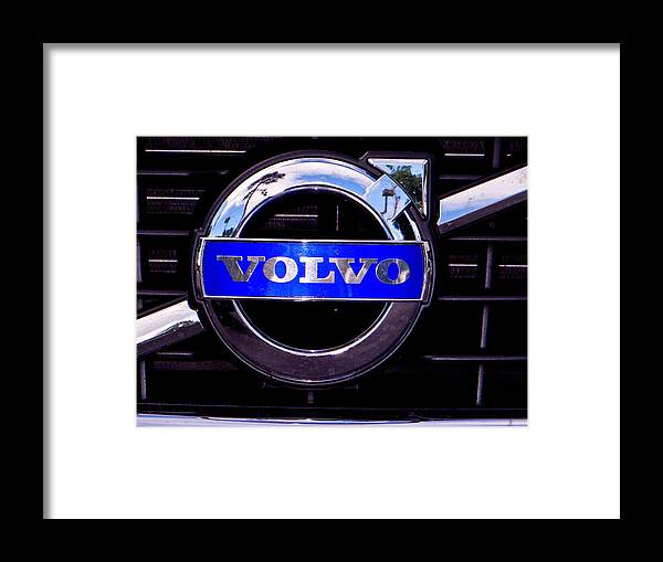 Volvo Photographs Framed Prints Framed Print featuring the photograph Emblem by Dennis Dugan