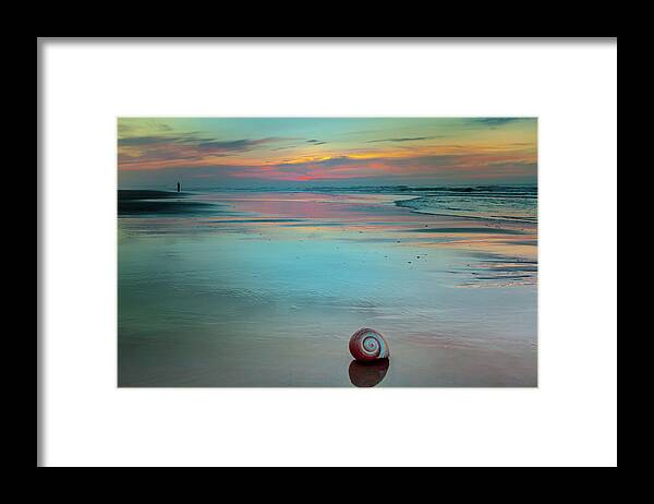 Beaches Framed Print featuring the photograph EMBRACE of WATERCOLOR by Karen Wiles