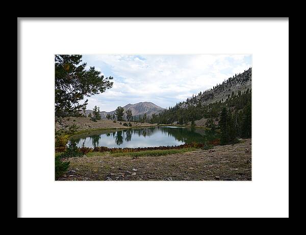 Elko Nevada Landscape Photography Framed Print featuring the photograph Jarbidge Wilderness Emerald Lake by Jenessa Rahn
