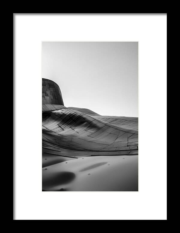 Museum Framed Print featuring the photograph MoPOP Black and White 2 by Pelo Blanco Photo