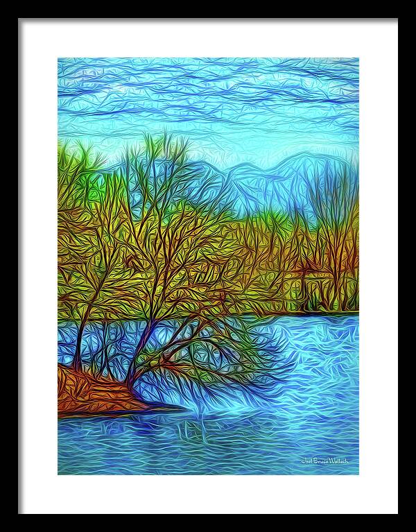 Joelbrucewallach Framed Print featuring the digital art Enchanted Island Tree by Joel Bruce Wallach