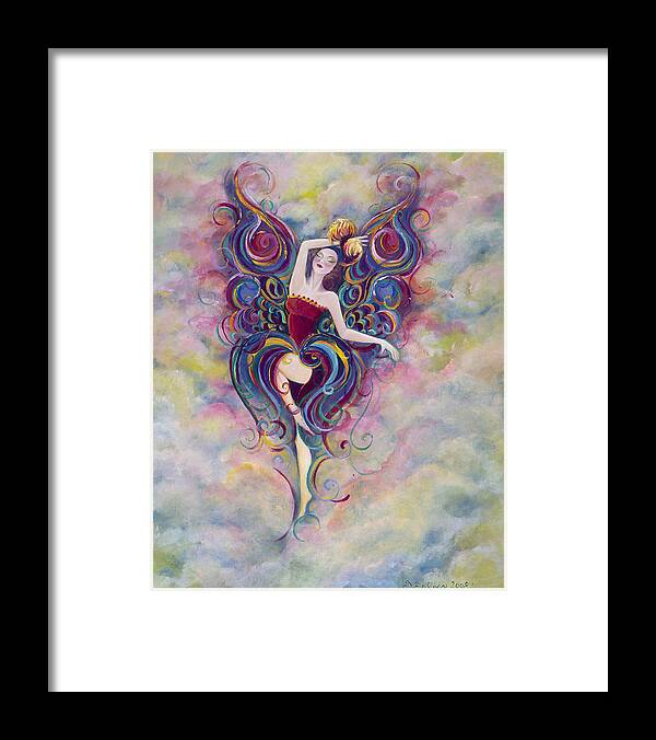 Women Framed Print featuring the painting Enchanted by Stephanie Broker